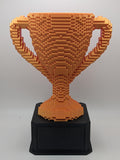 Customizable Blocky Trophy - 3 Lines