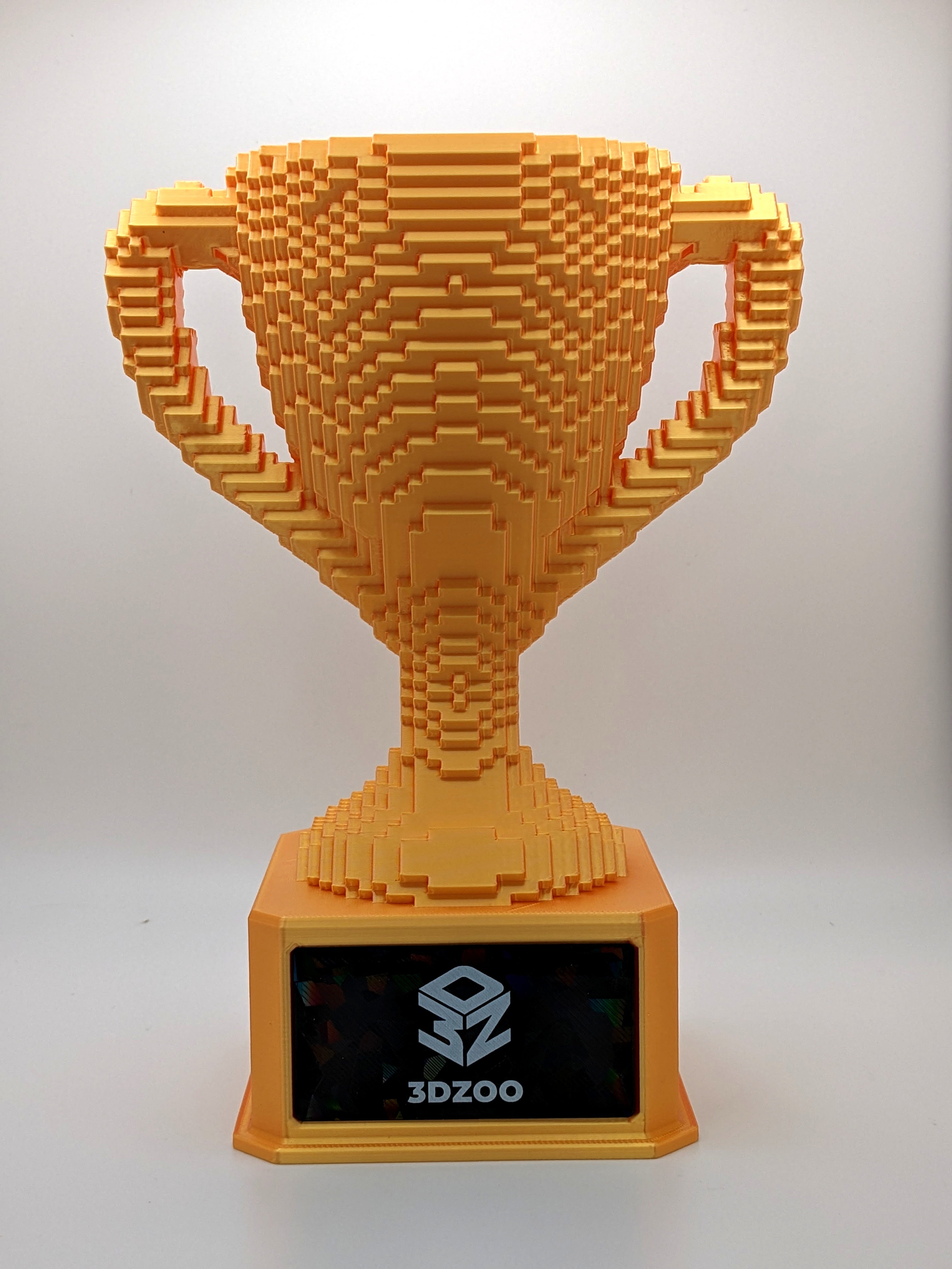 Gold Voxel Trophy - Customizable