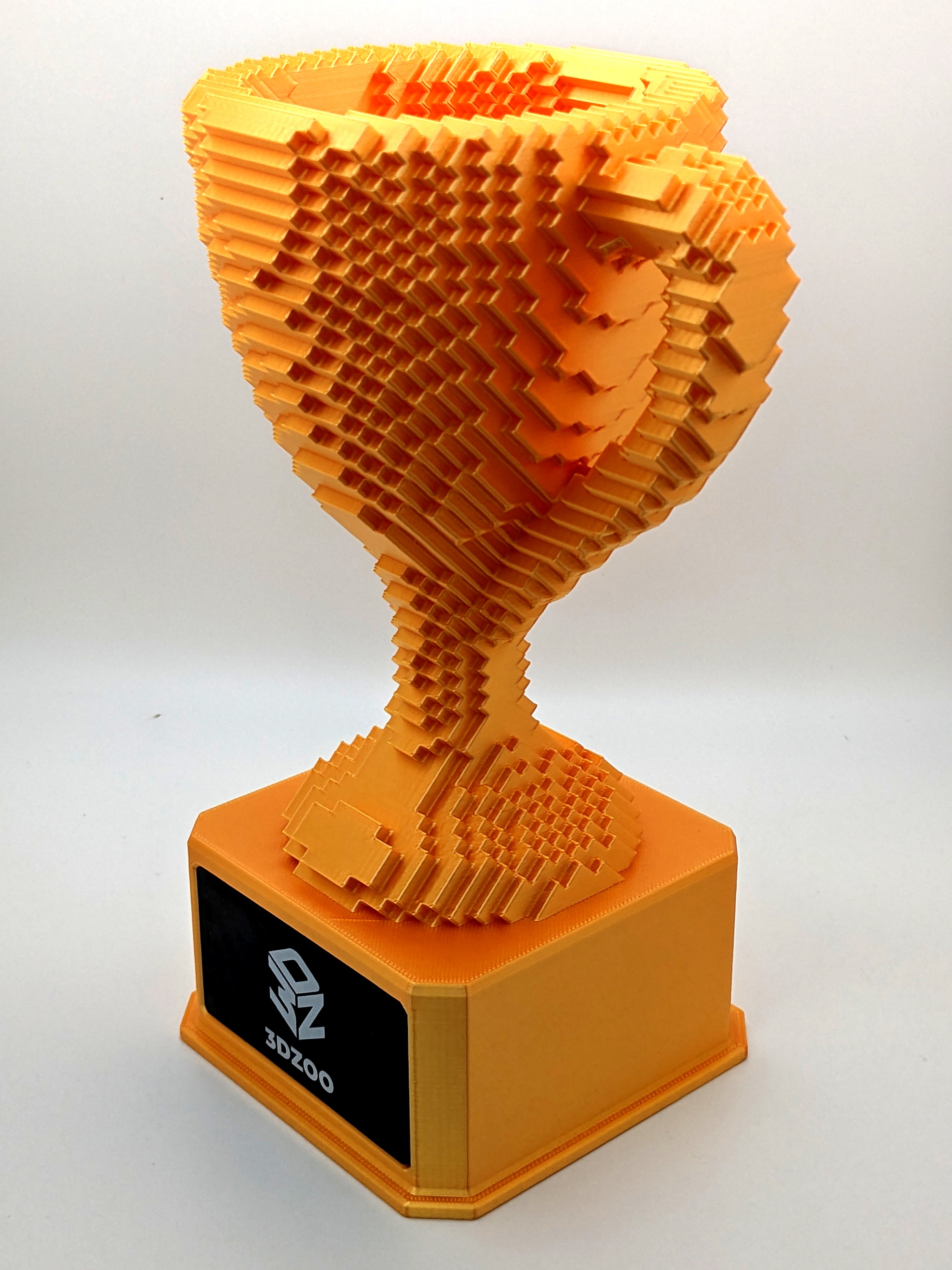 Gold Voxel Trophy - Customizable