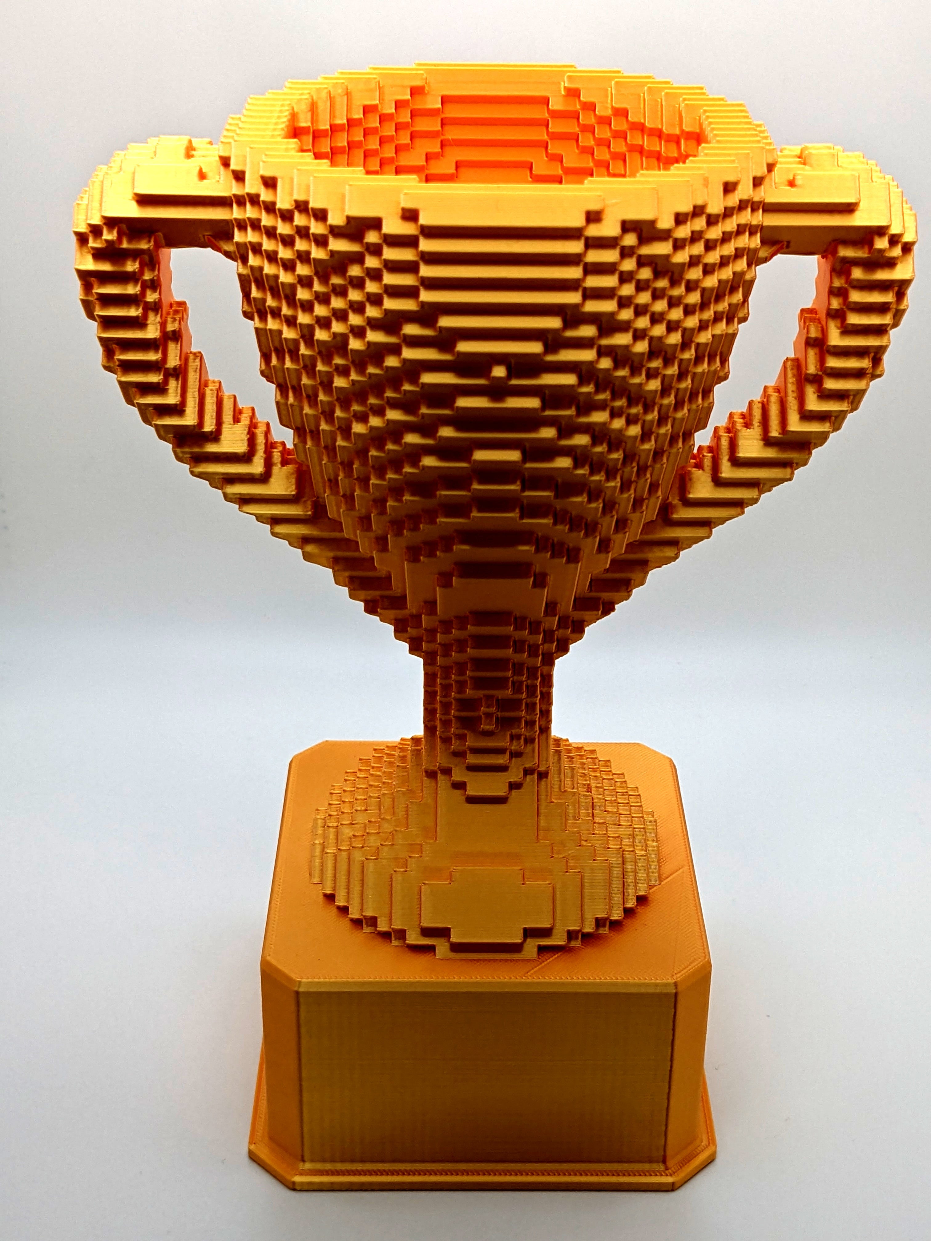Gold Voxel Trophy - Customizable