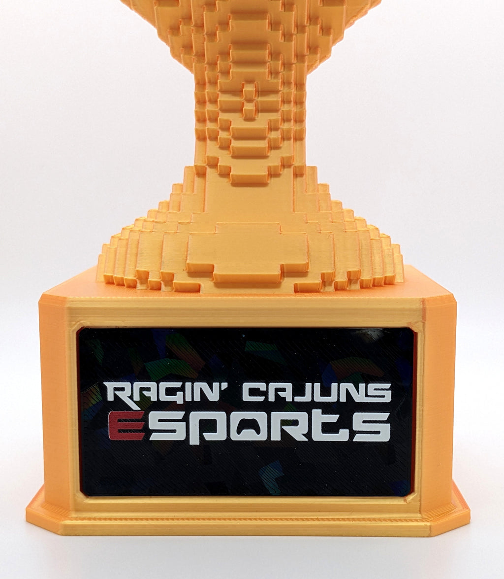 Gold Voxel Trophy - Customizable