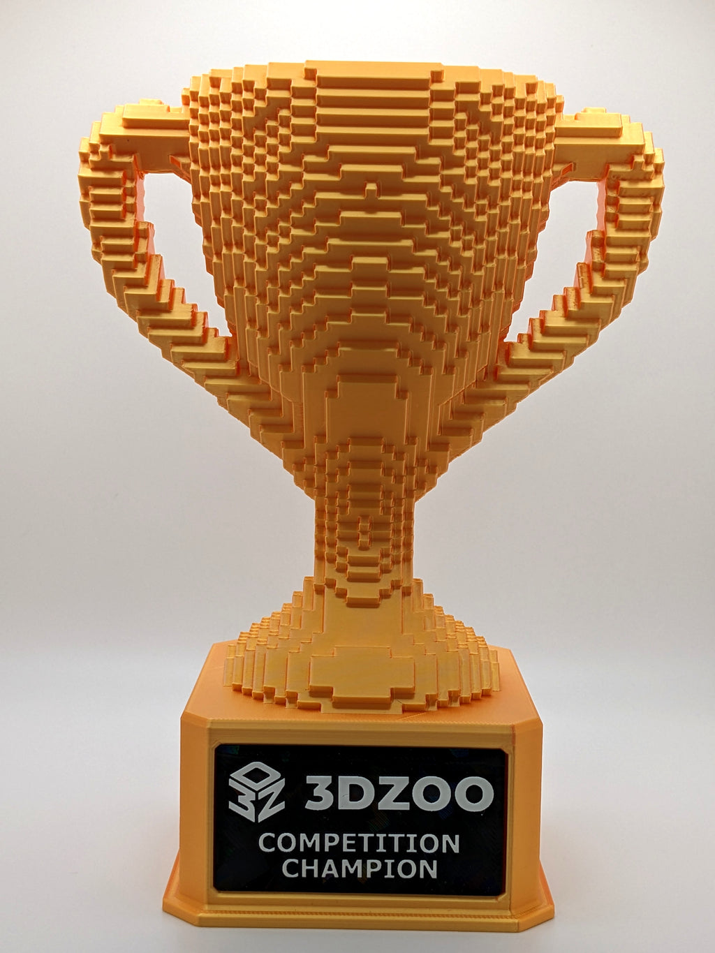 Gold Voxel Trophy - Customizable