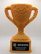 Gold Voxel Trophy - Customizable