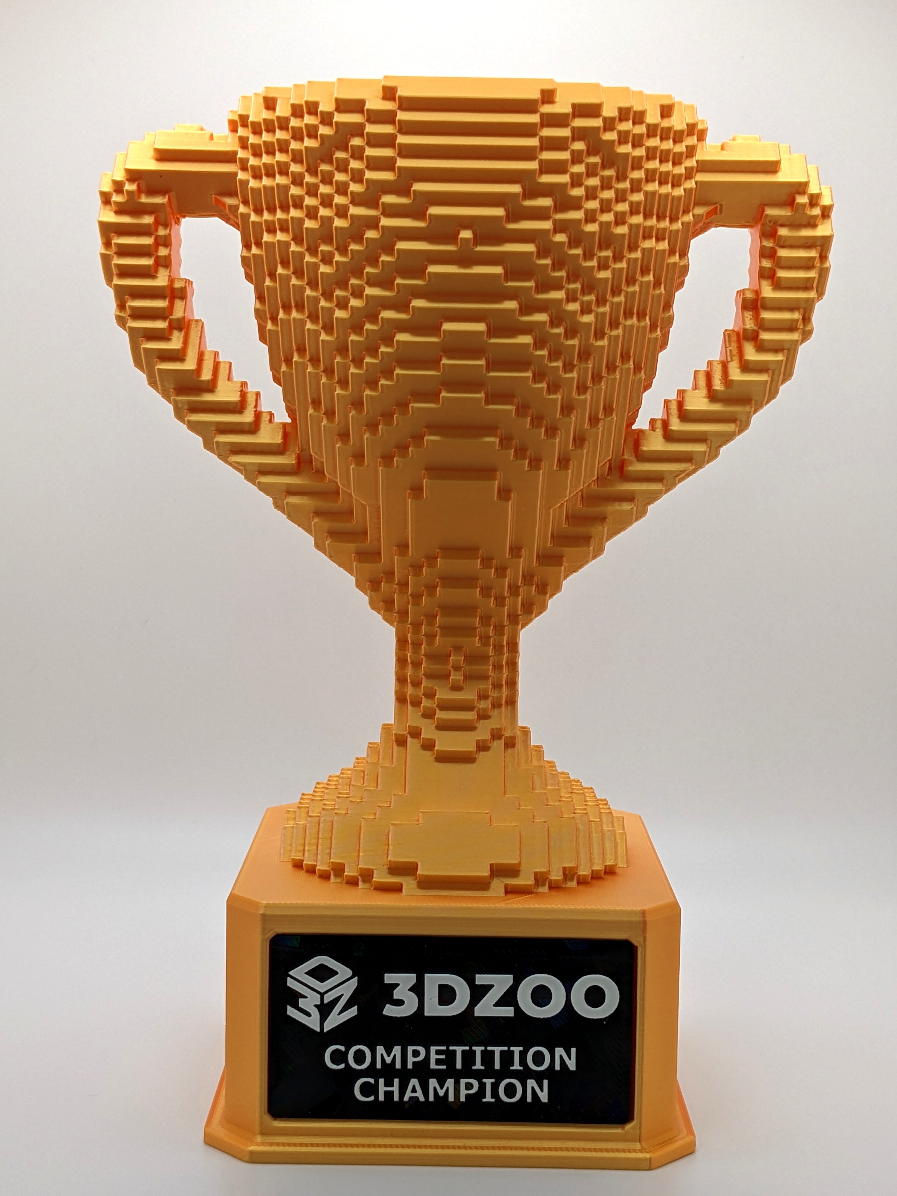 Gold Voxel Trophy - Customizable