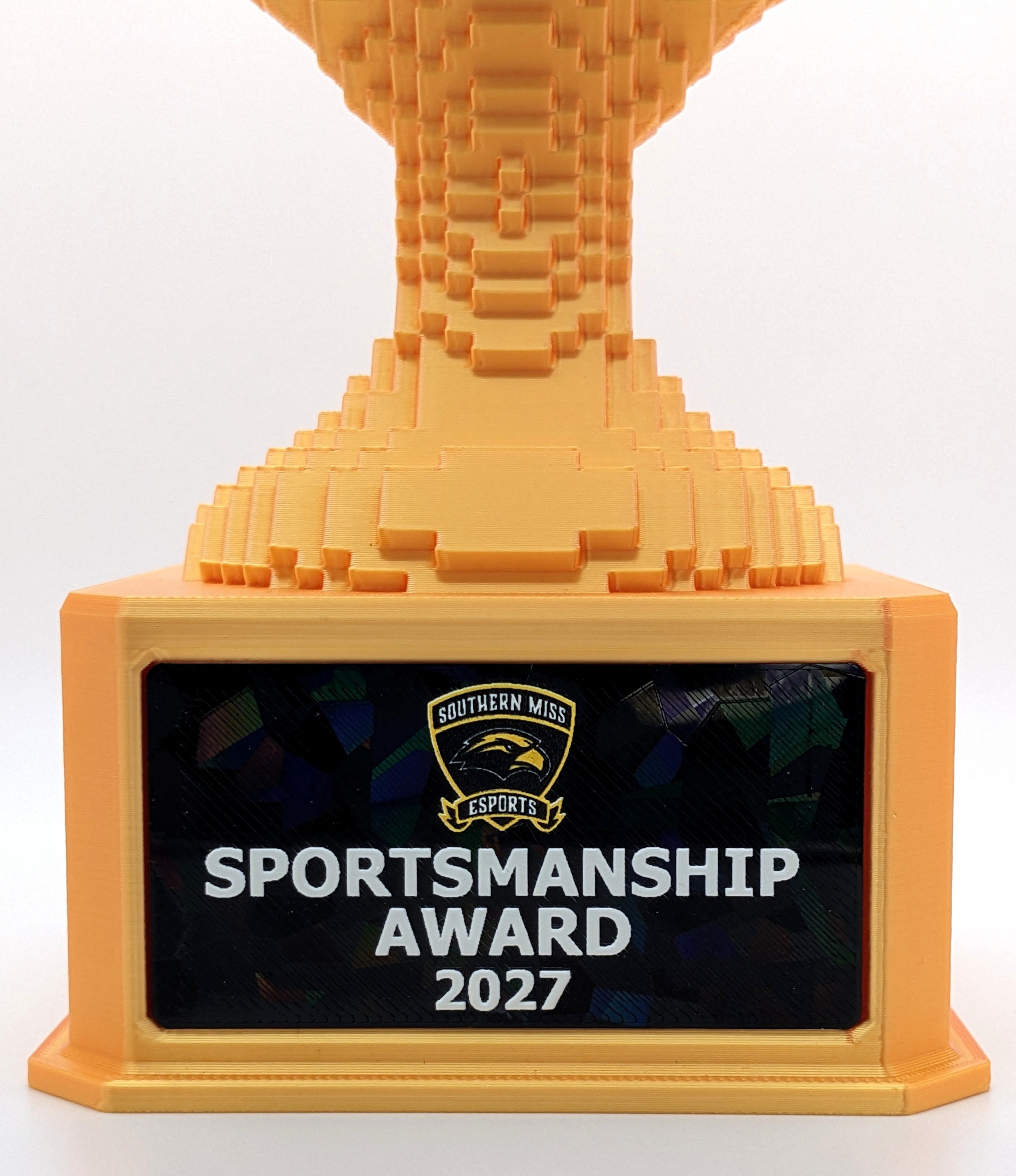 Gold Voxel Trophy - Customizable