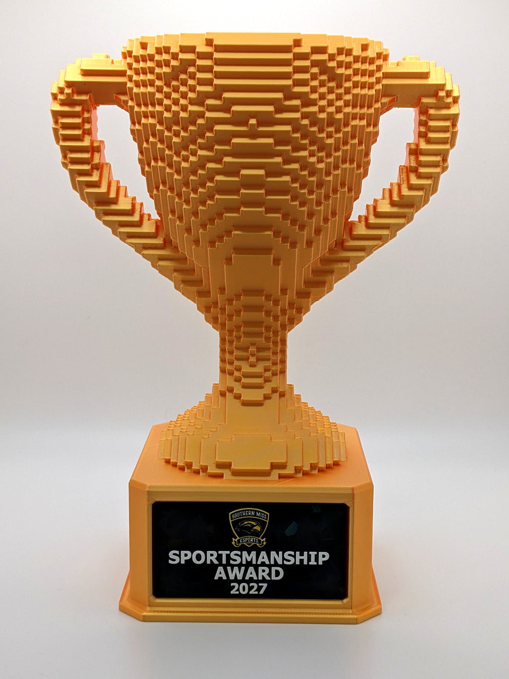 Gold Voxel Trophy - Customizable