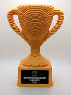 Gold Voxel Trophy - Customizable