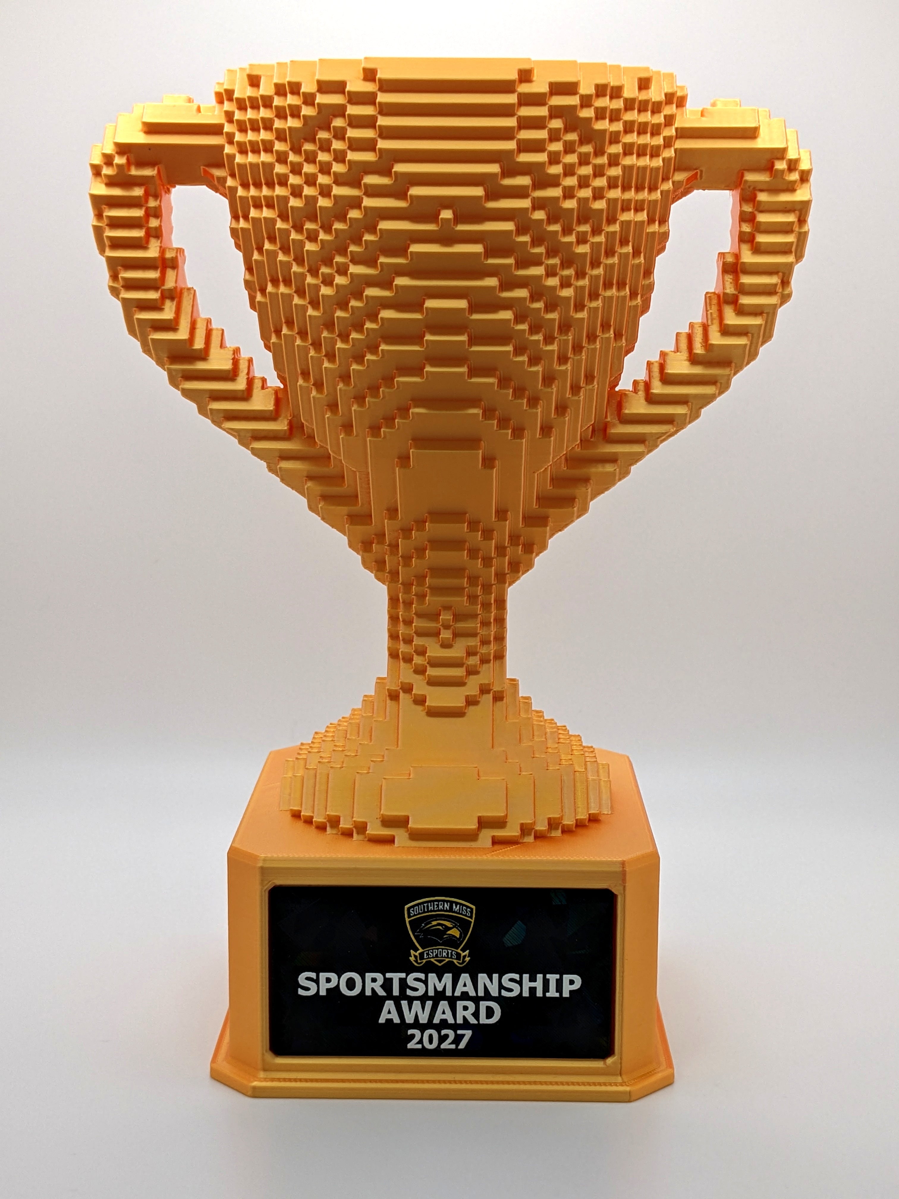 Gold Voxel Trophy - Customizable