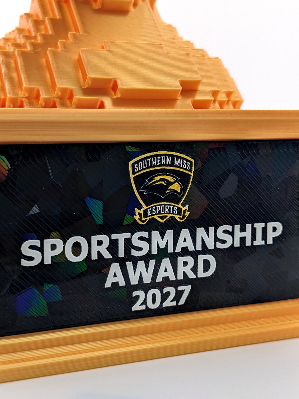 Gold Voxel Trophy - Customizable