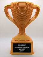Gold Voxel Trophy - Customizable
