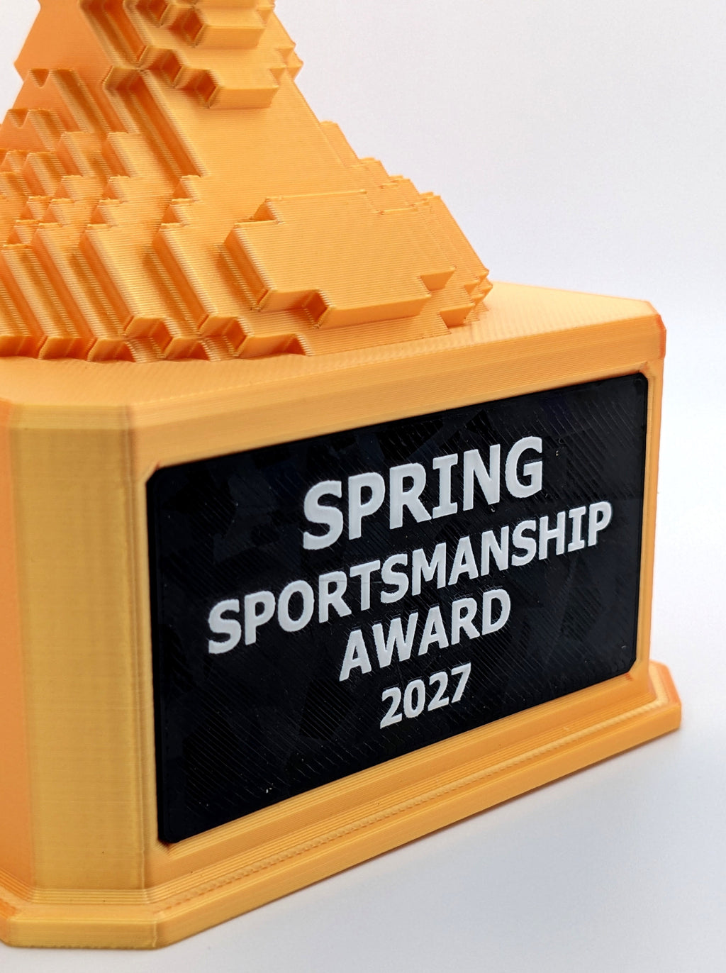Gold Voxel Trophy - Customizable