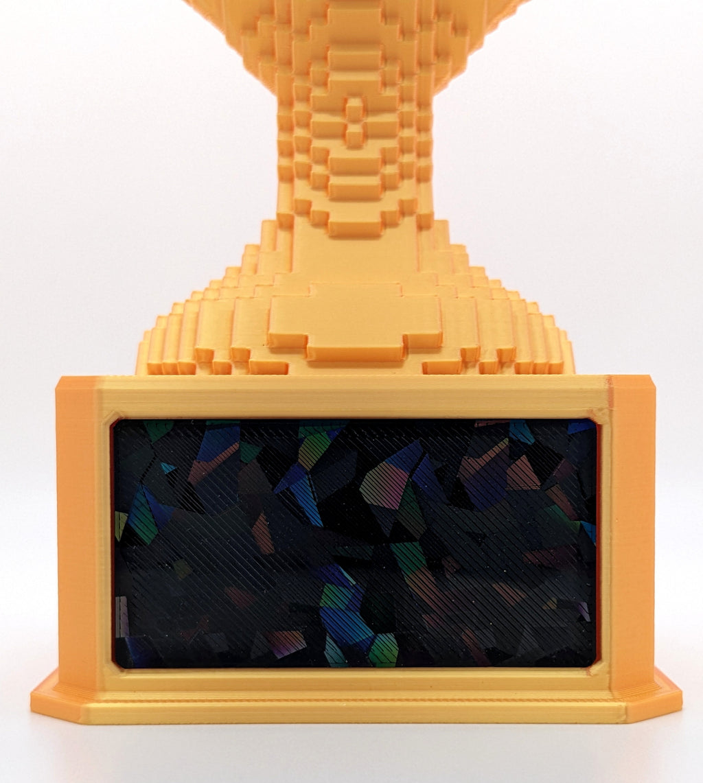 Gold Voxel Trophy - Customizable