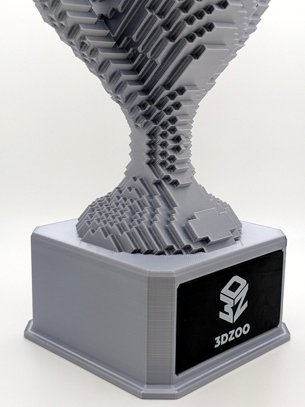 Silver Voxel Trophy - Customizable