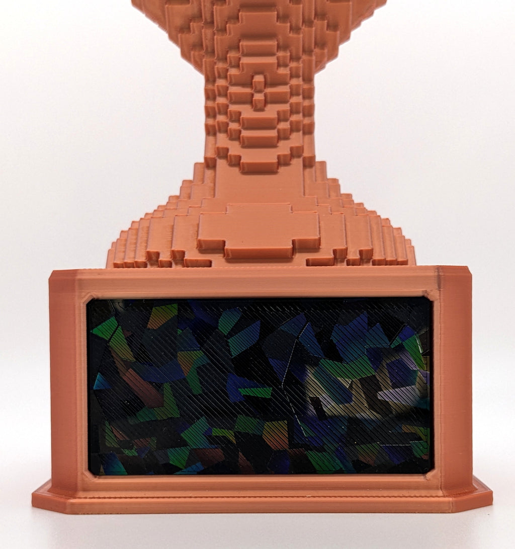 Bronze Voxel Trophy - Customizable