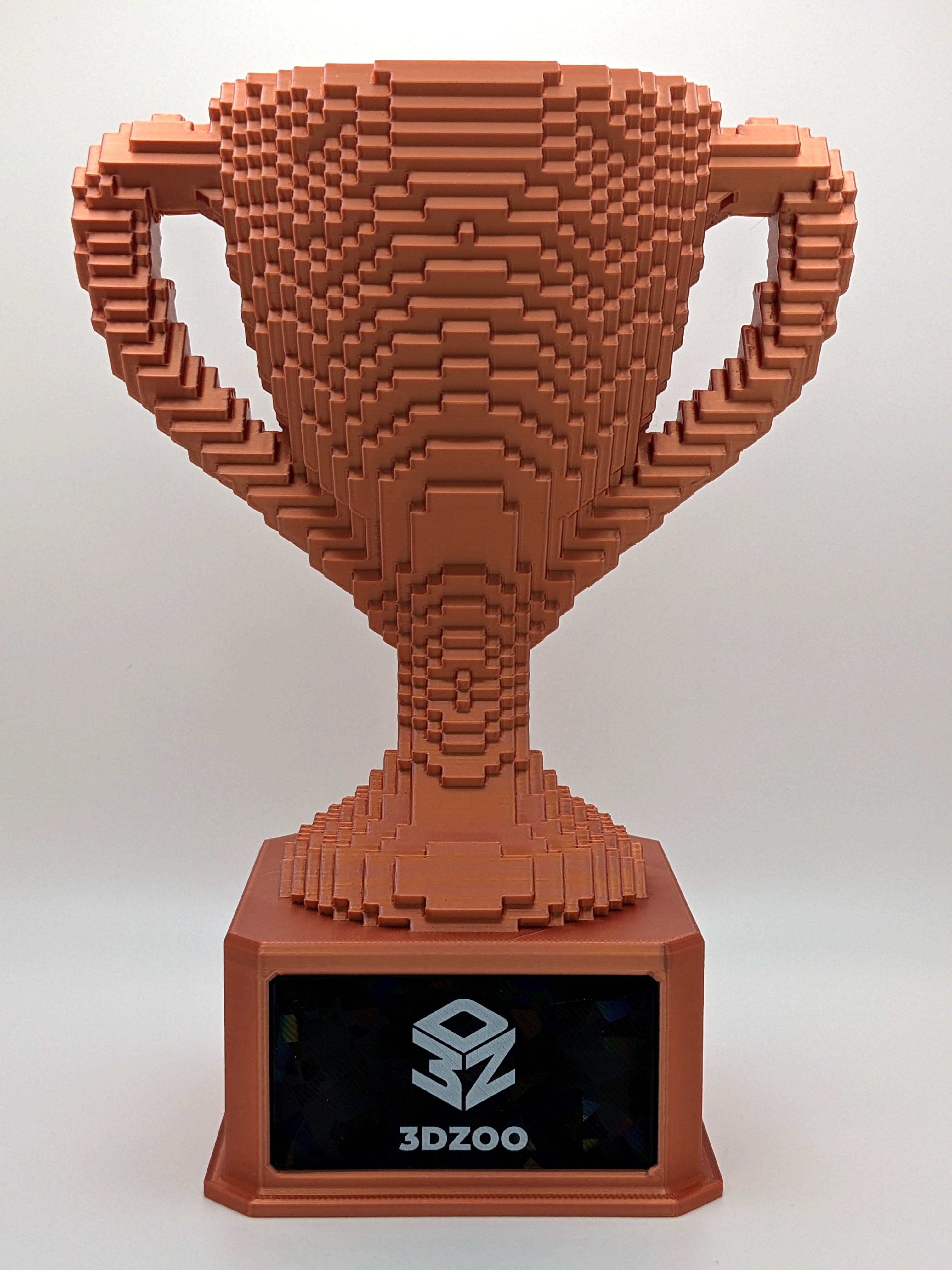 Bronze Voxel Trophy - Customizable
