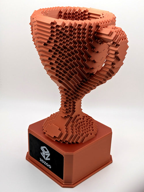 Bronze Voxel Trophy - Customizable