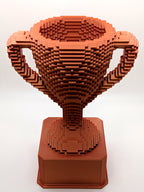 Bronze Voxel Trophy - Customizable