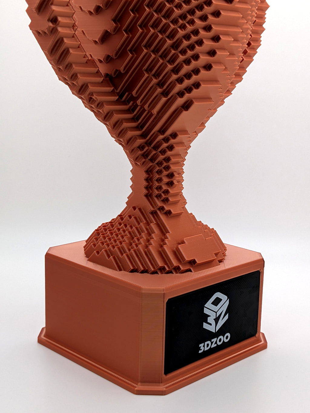 Bronze Voxel Trophy - Customizable