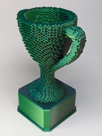 Blue/Green/Purple Voxel Trophy - Customizable