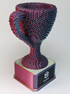 Blue/Purple/Yellow Voxel Trophy - Customizable
