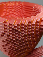 Gold/Orange/Pink Voxel Trophy - Customizable