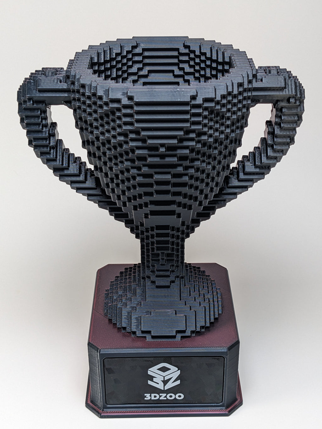 Red/Black Voxel Trophy - Customizable
