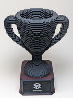 Red/Black Voxel Trophy - Customizable