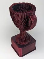 Red/Black Voxel Trophy - Customizable