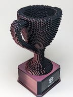 Red/Black Voxel Trophy - Customizable