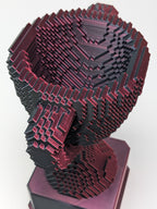 Red/Black Voxel Trophy - Customizable