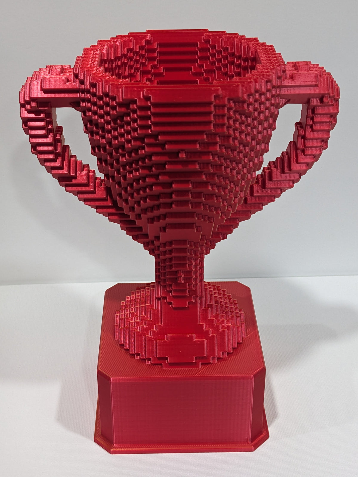 Gold/Red Voxel Trophy - Customizable