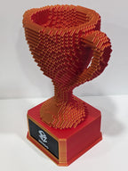 Gold/Red Voxel Trophy - Customizable